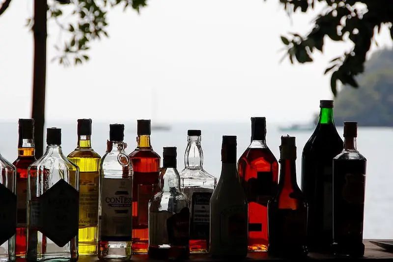 alcohol-rum-bottles-counter-bar
