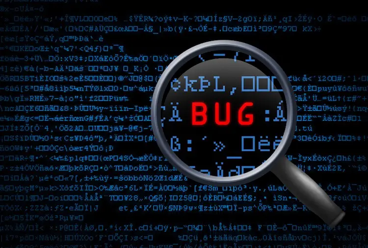 software-bug-magnifying-glass-over-bad-code
