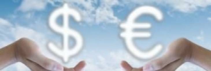 dollar-pound-symbols-blue-sky-background