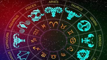 zodiac signs illustration night sky background