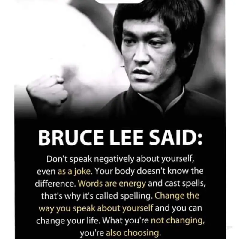 Bruce Lee Thought of the Day Quote