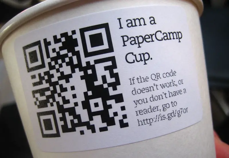 QR Codes On Cofee Packaging Labels