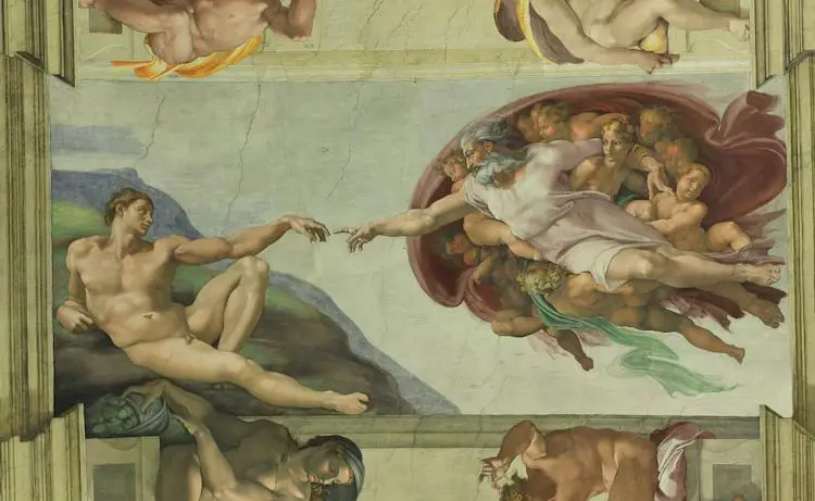 Michelangelo's-creation-of-adam-painting