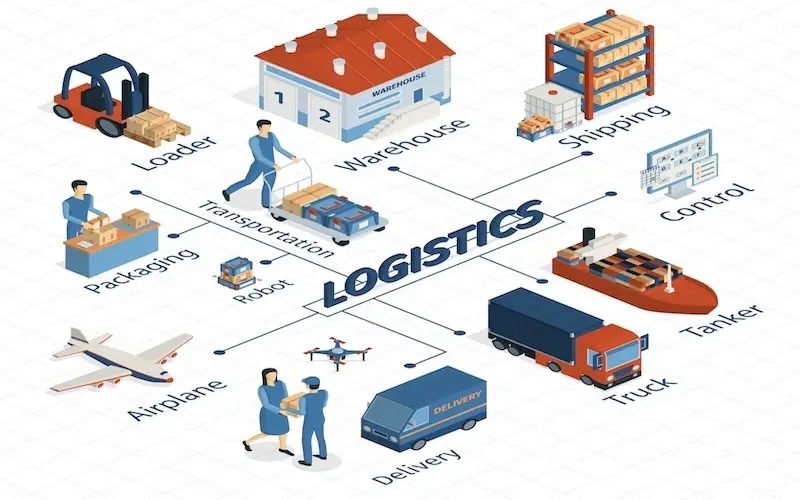 isometric-logistics-flowchart-delivery-techniques
