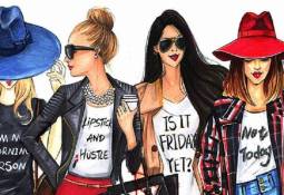 stylish-women-fashion-art-cartoon-illustrations