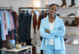 woman running a small business retail store