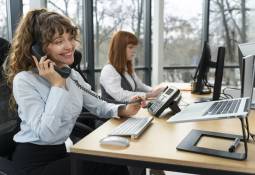 young-women-working-call-center-ai-call-recording-staff-wellbeing