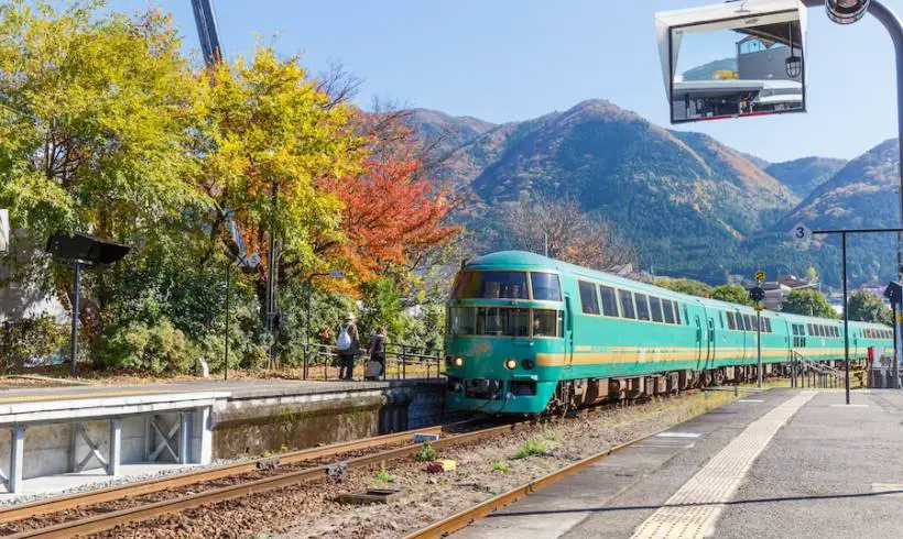 Japan-scenic-train-journey-Limited-Express-Yufuin-no-Mori