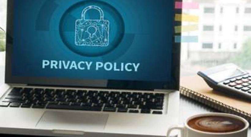laptop-privacy-policy-logo-cup-of-coffee-on-table