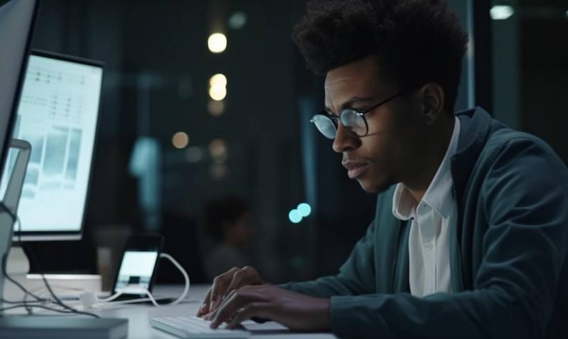 african-american-man-tech-worker-using-computer
