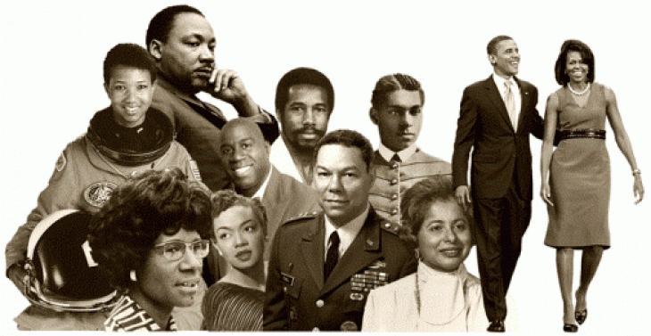Eminent Black Persons Collage Celebrate Black History Month