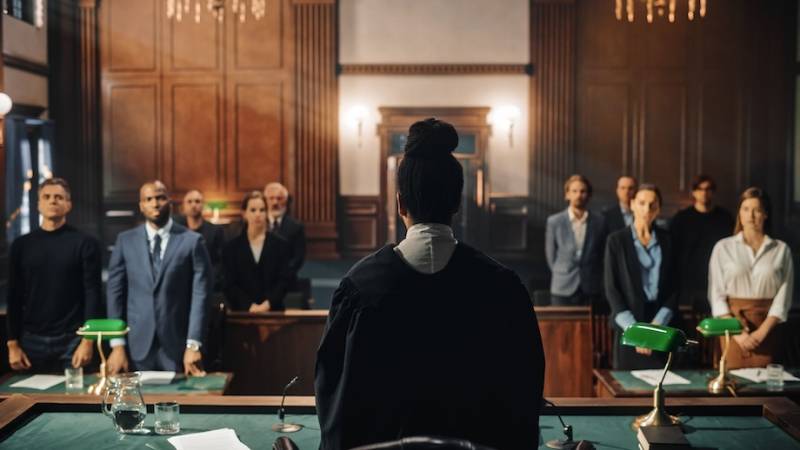 How to Deal with Legal Challenges Effectively: Strategies for Success courtroom-judge-back-facing-court-officers-navigating-legal-challenges-strategy