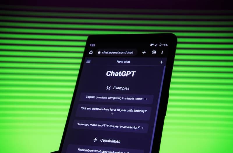 Top Industries Using ChatGPT the Most at Work smartphone-chatgpt-querry