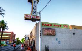 Pawn Shop Sign on Building Las Vegas