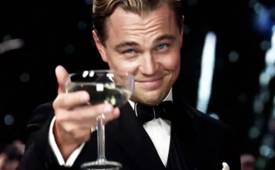 Leonardo DiCaprio in The Great Gatsby raised glass daily success habits