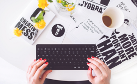 Female Hands Typing - Awesome Tips & Reminders for Writers to Stay Inspired and Productive