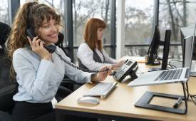 young-women-working-call-center-ai-call-recording-staff-wellbeing