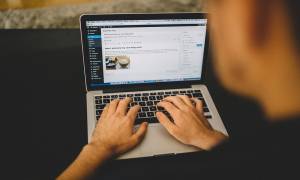 person-laptop-blogging