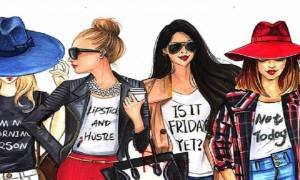 stylish-women-fashion-art-cartoon-illustrations