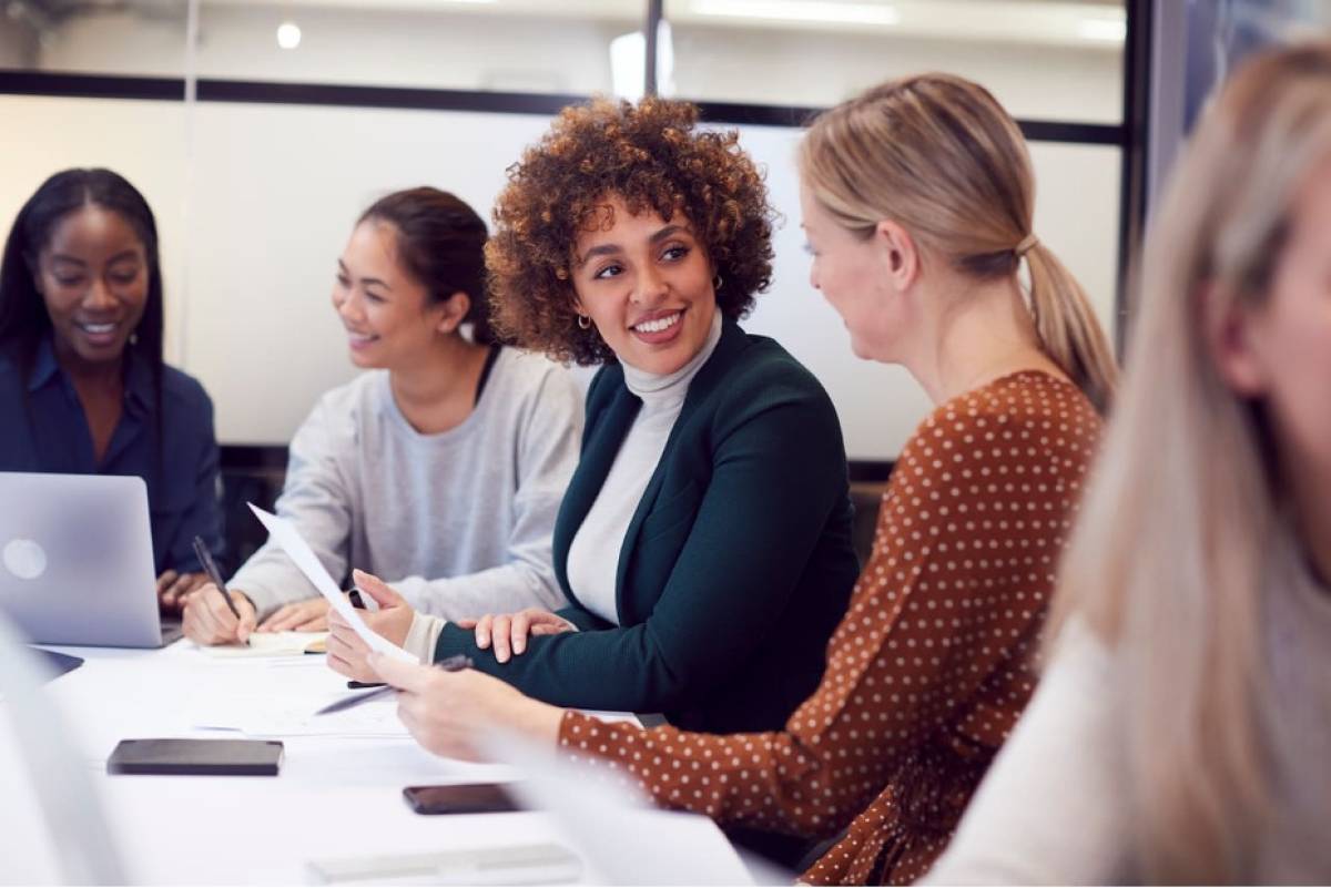 Female Employees Happy Image for Things Strong Leaders Do That Make Employees Satisfied