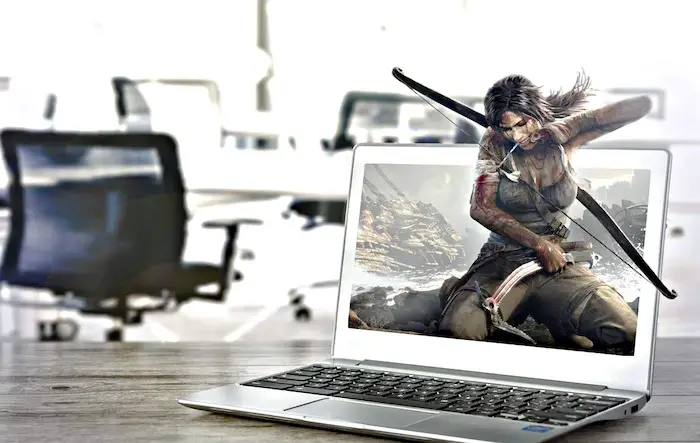 Tomb Raider Laptop Office - Free photo on Pixabay